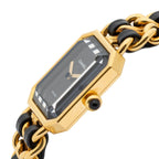 Chanel Premiere Black Gold Plated Bracelet — view 3