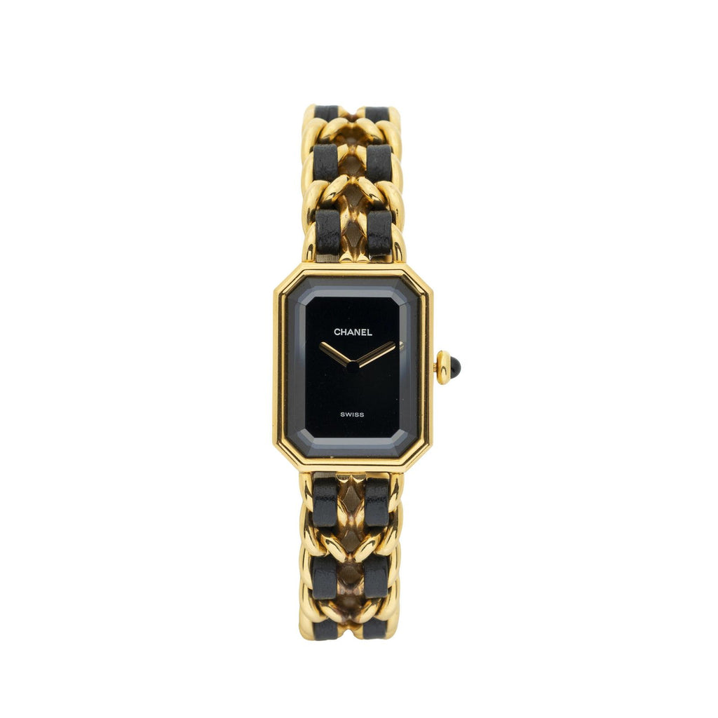 Chanel Premiere Black Gold Plated Bracelet
