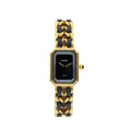 Chanel Premiere Black Gold Plated Bracelet