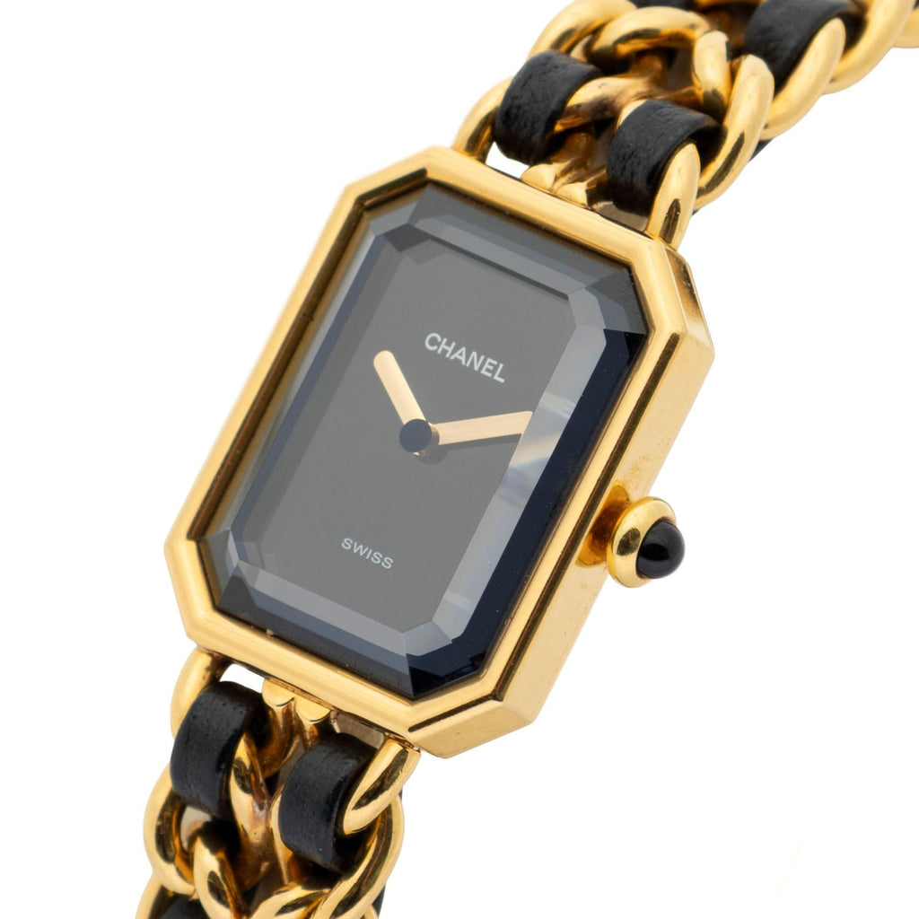 Chanel Premiere Black Gold Plated Bracelet — view 2