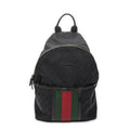 Gucci Web Backpack Black GG Canvas