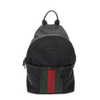 Gucci Web Backpack Black GG Canvas
