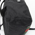 Gucci Web Backpack Black GG Canvas — view 7