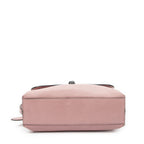 Gucci Small Bamboo Top Handle Flap Bag Pink Grain Calfskin Leather — view 6