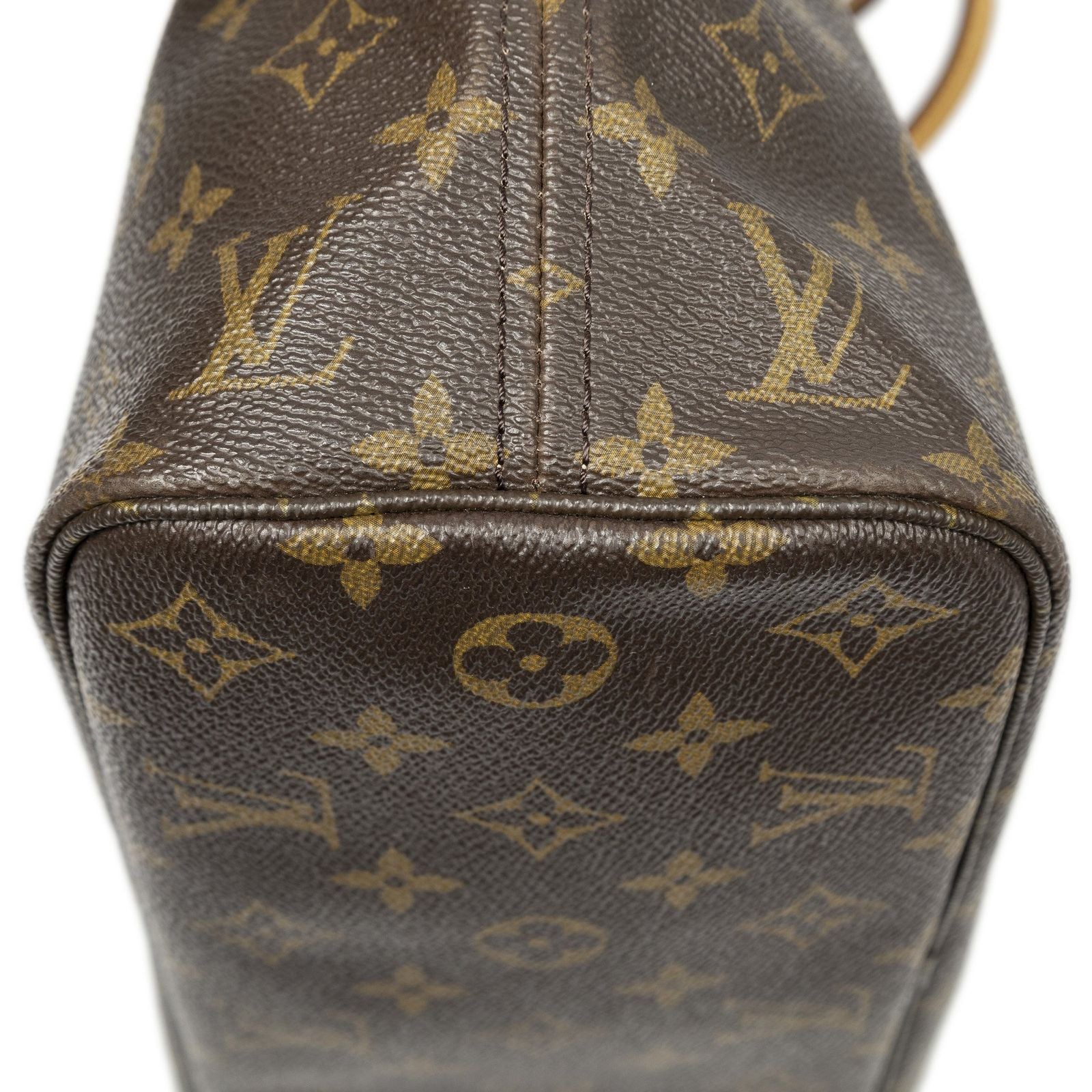 Louis Vuitton Neverfull Brown Monogram Canvas Tote — view 7