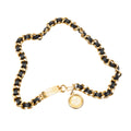 Chanel CC Logo Medallion Chain Belt Black Gold Plated