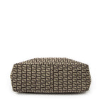 Fendi Square Zip Tote Dark Brown Zucchino Canvas — view 6