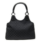 Gucci Medium Boy Black GG Canvas Shoulder Bag — view 5
