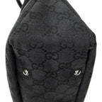 Gucci Medium Boy Black GG Canvas Shoulder Bag — view 7