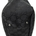 Gucci Medium Boy Black GG Canvas Shoulder Bag — view 8