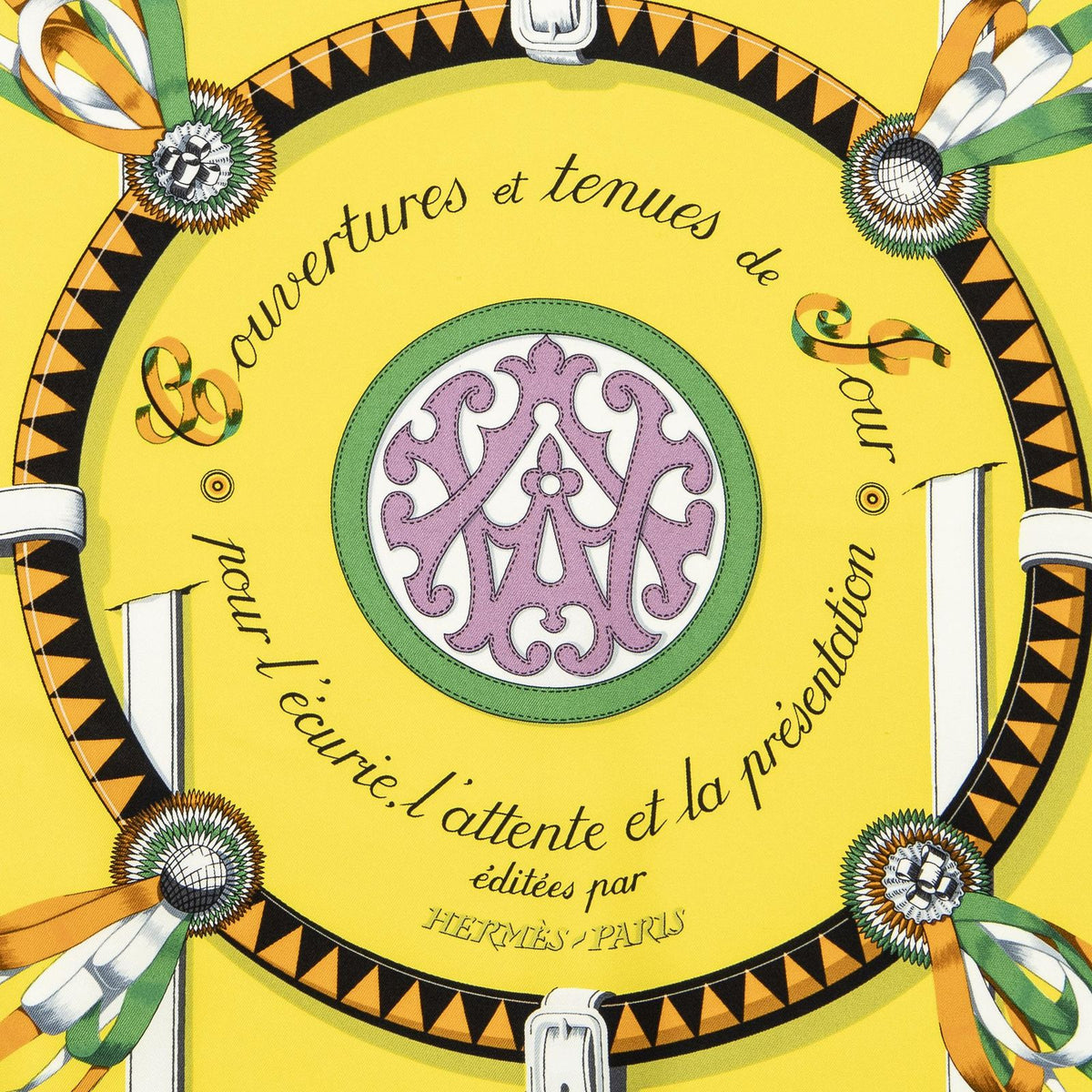 Hermes Scarf Yellow — view 3