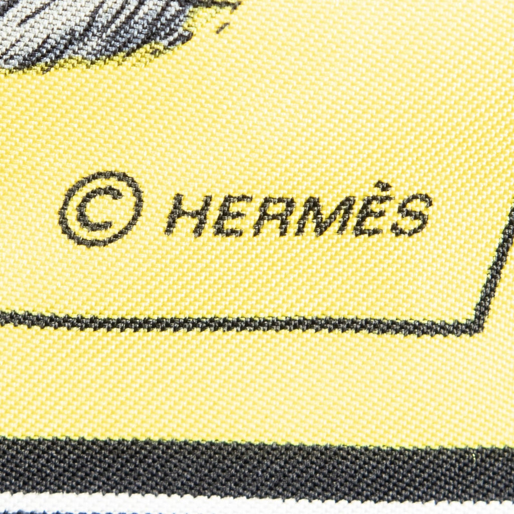 Hermes Scarf Yellow — view 4