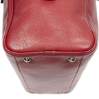 Loewe Small Heritage Boston Red Calfskin Leather Shoulder Bag — view 8