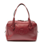 Loewe Small Heritage Boston Red Calfskin Leather Shoulder Bag