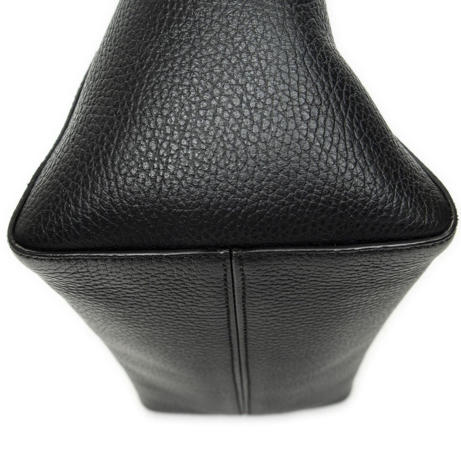 Gucci Small Swing Tote Black Grain Calfskin Leather — view 7