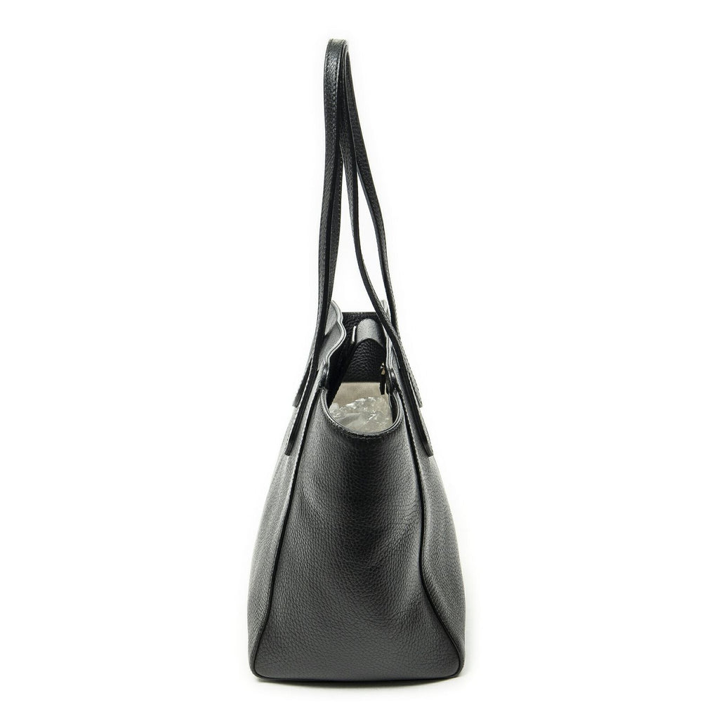 Gucci Small Swing Tote Black Grain Calfskin Leather — view 3