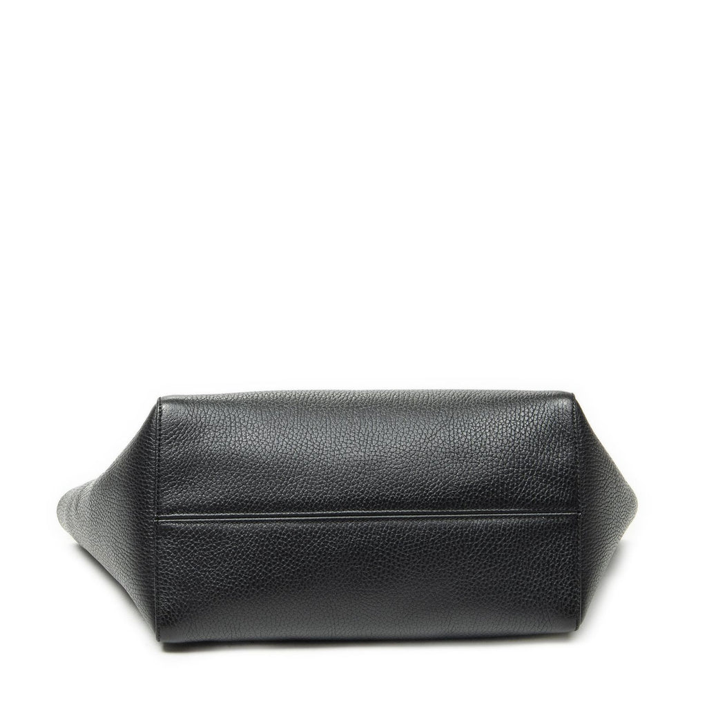 Gucci Small Swing Tote Black Grain Calfskin Leather — view 6
