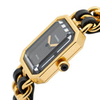 Chanel Premiere Black Gold Plated Bracelet — view 3
