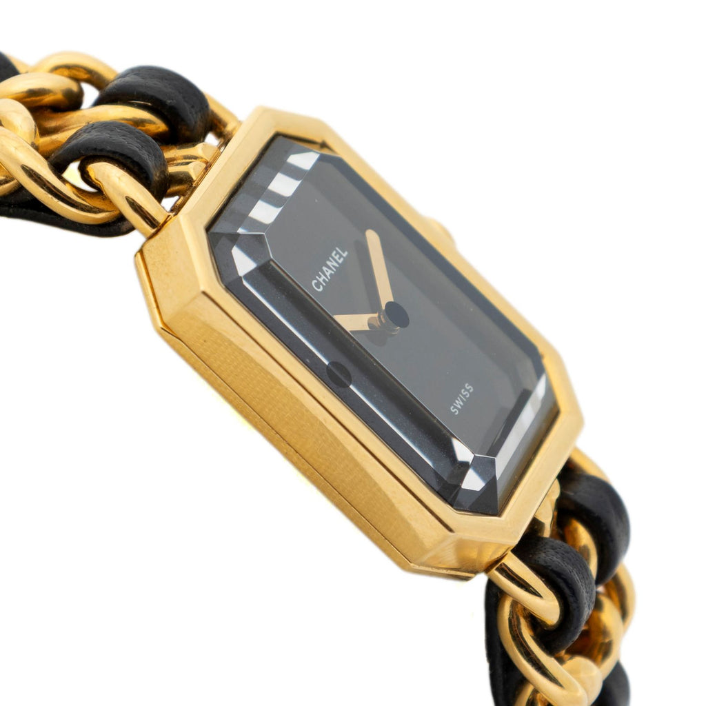 Chanel Premiere Black Gold Plated Bracelet — view 4