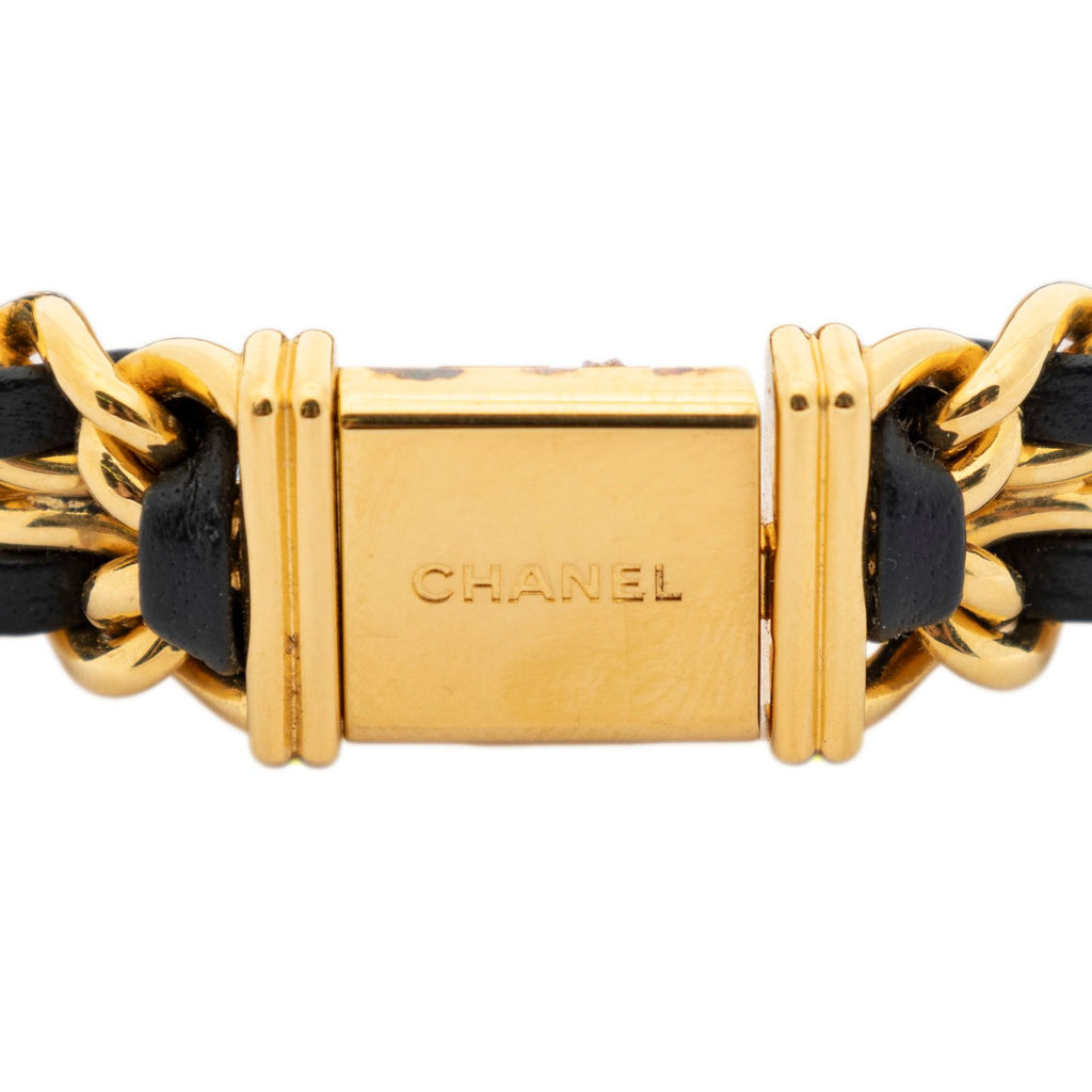 Chanel Premiere Black Gold Plated Bracelet — view 6