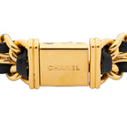 Chanel Premiere Black Gold Plated Bracelet — view 6