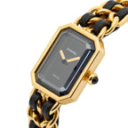 Chanel Premiere Black Gold Plated Bracelet — view 2