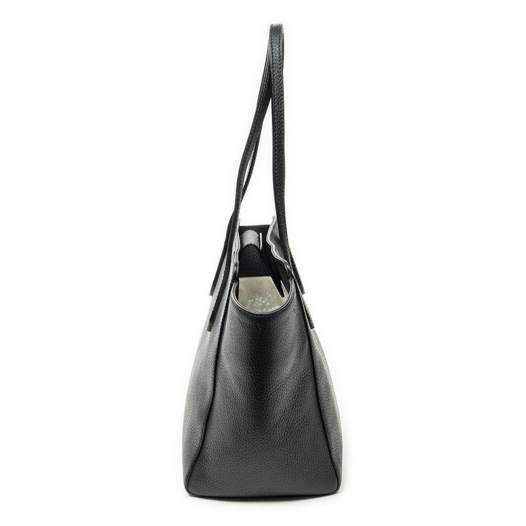 Gucci Small Swing Tote Black Grain Calfskin Leather — view 4