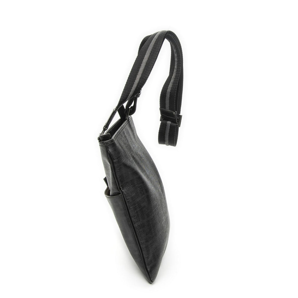 Fendi Zip Messenger Black Gray Resin Zucca Canvas — view 3