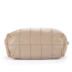 Prada Pomiche Chain Handle Hobo Gray Calfskin Leather — view 6