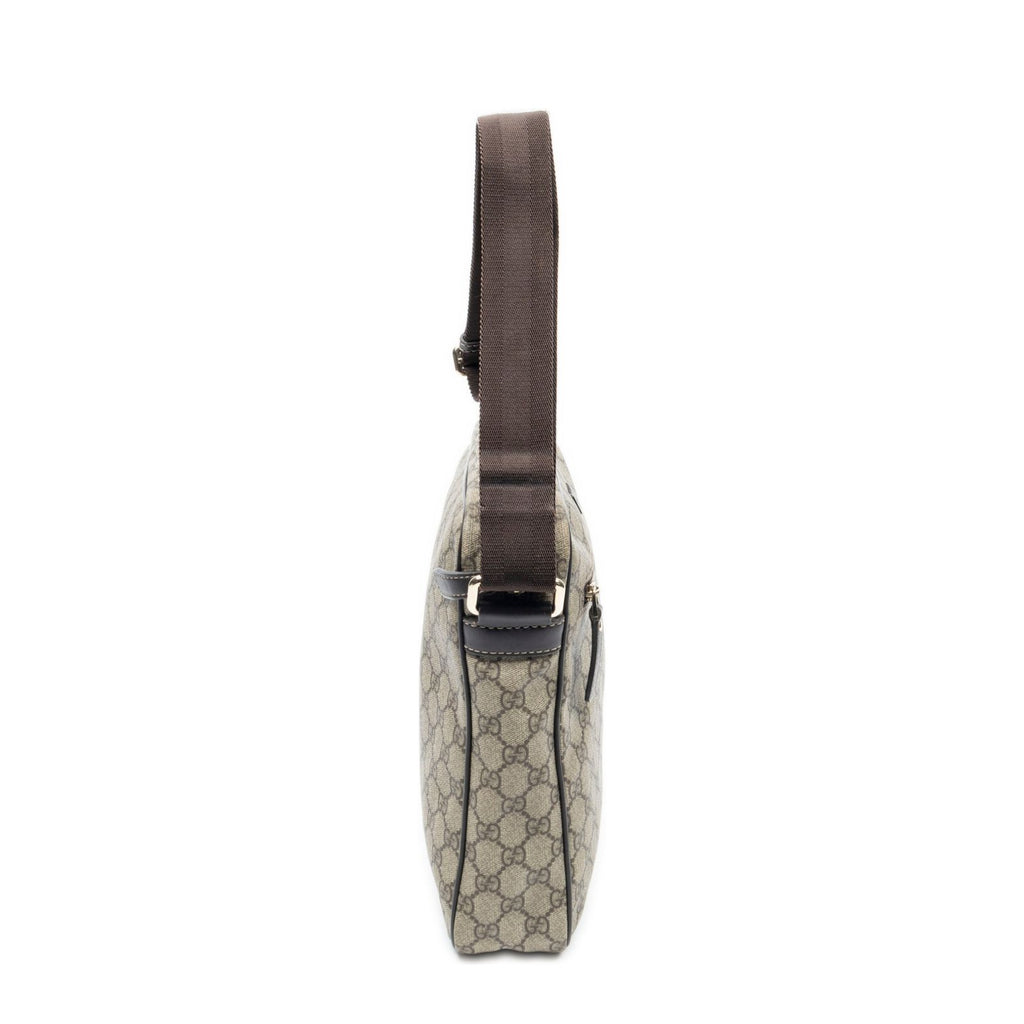 Gucci Half Moon Zip Messenger Brown Beige Supreme Canvas — view 4
