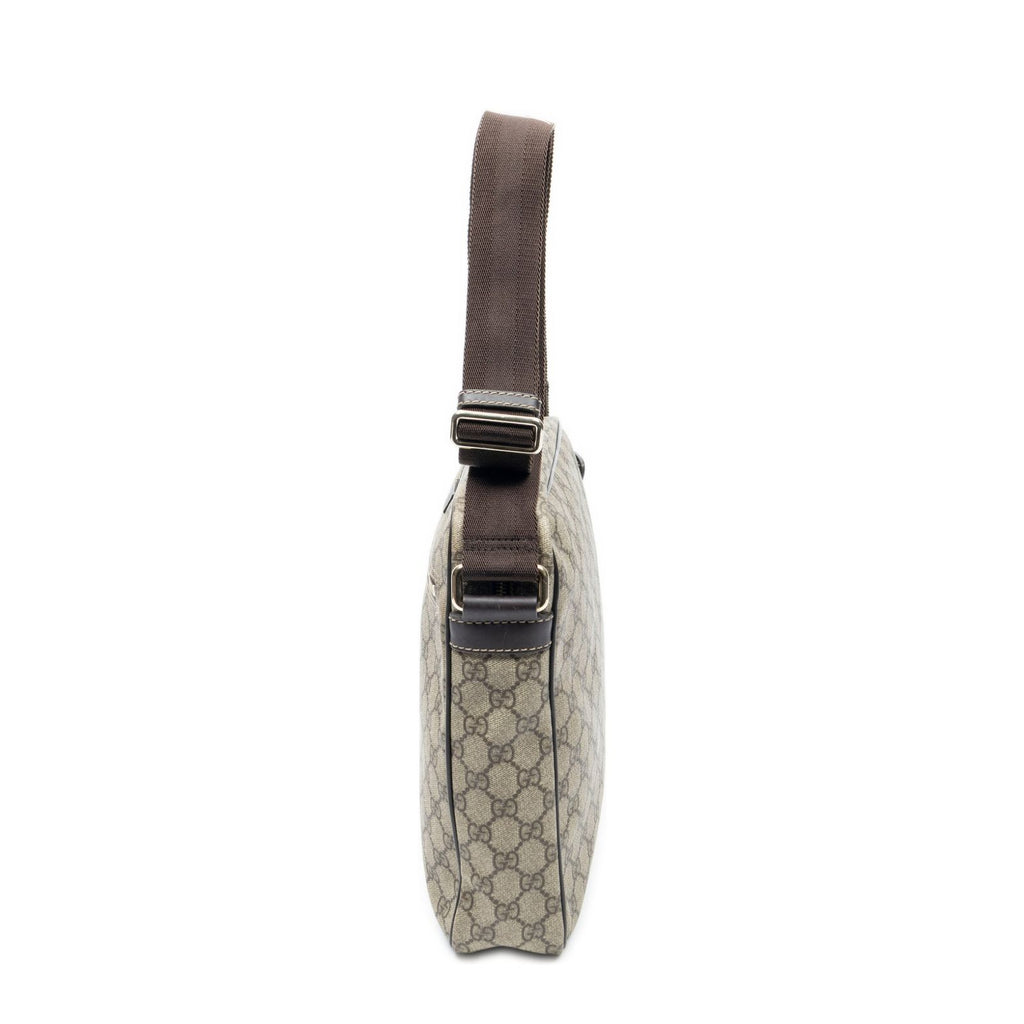 Gucci Half Moon Zip Messenger Brown Beige Supreme Canvas — view 3