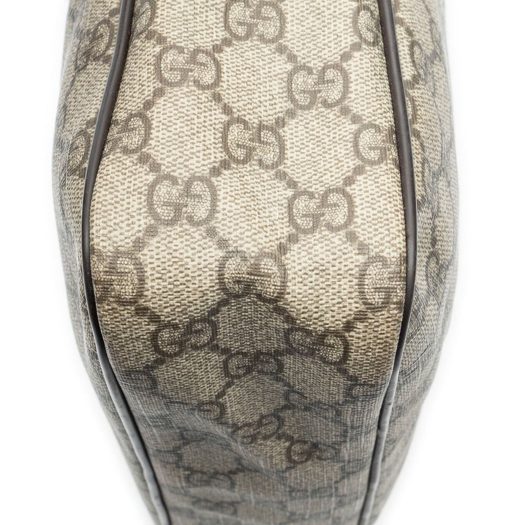 Gucci Half Moon Zip Messenger Brown Beige Supreme Canvas — view 8