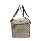 Gucci Half Moon Zip Messenger Brown Beige Supreme Canvas