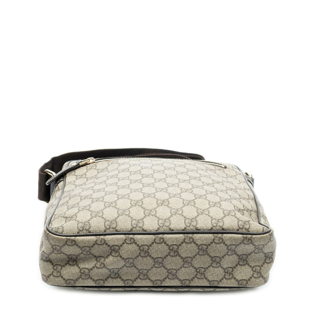 Gucci Half Moon Zip Messenger Brown Beige Supreme Canvas — view 6