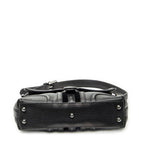 Gucci Web Treasure Flap Bag Black Grain Calfskin Leather — view 6