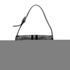 Gucci Web Treasure Flap Bag Black Grain Calfskin Leather