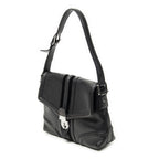 Gucci Web Treasure Flap Bag Black Grain Calfskin Leather — view 2
