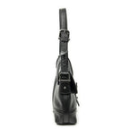 Gucci Web Treasure Flap Bag Black Grain Calfskin Leather — view 4