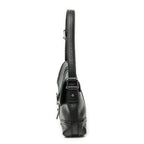 Gucci Web Treasure Flap Bag Black Grain Calfskin Leather — view 3