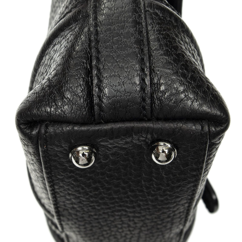 Gucci Web Treasure Flap Bag Black Grain Calfskin Leather — view 7