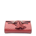 Gucci Small Emily Chain Bag Red Guccissima — view 6