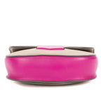 Celine Mini Bicolor Trotteur Cross Belt Bag Gray Pink Grain Calfskin Leather — view 6