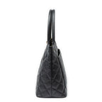Chanel Timeless Medallion Tote Black Quilted Caviar Leather — view 3