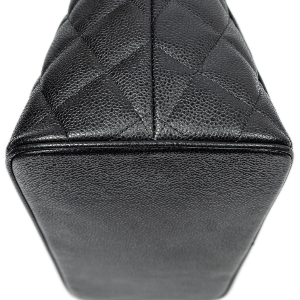 Chanel Timeless Medallion Tote Black Quilted Caviar Leather — view 7