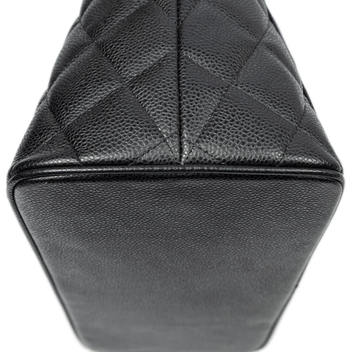 Chanel Timeless Medallion Tote Black Quilted Caviar Leather — view 7