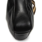 Gucci Vintage Bamboo Handle Tote Black Smooth Leather — view 8