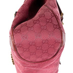Gucci Horsebit Chain Pink Guccissima Nylon Shoulder Bag — view 8