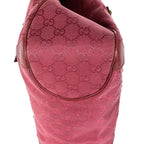 Gucci Horsebit Chain Pink Guccissima Nylon Shoulder Bag — view 7