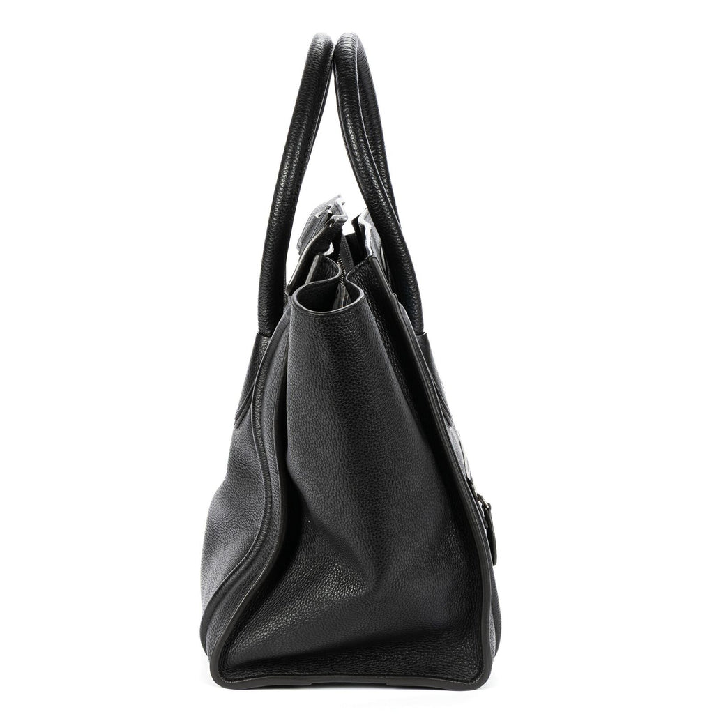 Celine Mini Luggage Bag Black Grain Calfskin Leather — view 4