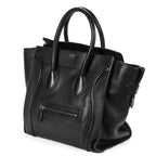 Celine Mini Luggage Bag Black Grain Calfskin Leather — view 2